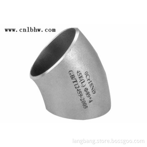 45 Deg Stainless Steel Elbow made in China